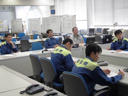 鳥取県庁災害対策室